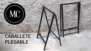 Gracioso sugerir frágil Caballete plegable de metal. - YouTube