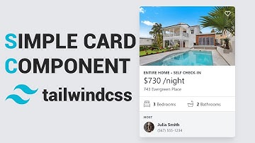 Create a simple card component using Tailwind CSS