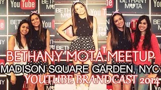 Best Friends with Bethany Mota?? | Meet & Greet | NYC | Brandcast 2014
OPEN FOR A MILLION DOLLARS!
................................................................................................
SORRY YOU DIDNT WIN, BETTER LUCK NEXT TIME :/
HD is forever your best friend!
Our fourth time meeting Bethany :) And shes still sweet as ever! We love her! Thanks so much to Youtube for this event, we had an amazing day! Thank you Bethany for being true to yourself and inspiring us girls all over the world :)
Bethany Mota #aerorocksfashion Times Square Meetup (#1):
https://www.youtube.com/my_videos?o=U&pi=2
Bethany Mota Aeropostale Roosevelt Field Mall Meetup #motavatour (#2):
https://www.youtube.com/watch?v=8TwXuBuRWDs
Bethany Mota Spring Collection Part 1:
https://www.youtube.com/watch?v=zhFM7yz7tgU
Bethany Mota Spring Collection Part 2:
https://www.youtube.com/watch?v=dy5TD2fcJRQ
Share our videos with Bethany on her twitter PLEASE!!
https://twitter.com/BethanyMota
Use the hashtag #Bestfriendswithbeth :)
We love you guys more than you can imagine! We love being able to create these videos for you and it would mean so much to us if you gave this video a thumbs up, as well as letting us know in the comments if you enjoyed it + any other videos youd like us to do! Show us that you like my videos by SUBSCRIBING to our channel and interacting with us on our other social media sites that we have listed below! Love you all lots!
Our links:
Twitter:
twitter.com/raviandsnigdha
.................................................................................................
FOR BUSINESS INQUIRIES PLEASE EMAIL:
MONSTERSLaboratory@gmail.com
.................................................................................................
FTC: This video is not sponsored in anyway. All opinions are my own. Products were bought all with my own money.
................................................................................................. Best Friends with Bethany Mota?? | Meet & Greet | NYC | Brandcast 2014