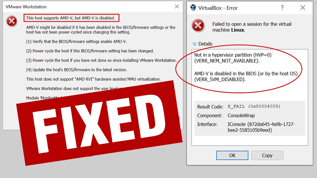 Vt x is not available. Not in a Hypervisor Partition (HVP=0). Not in a Hypervisor Partition VIRTUALBOX. Not in a Hypervisor Partition (HVP=0) (verr_nem_not_available).. VMWARE AMD V disable.