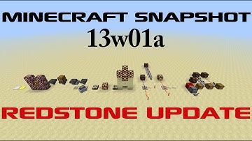 Minecraft Snapshot 13w01a (Daylight Sensor, Comparator, Hopper, Redstone Update)