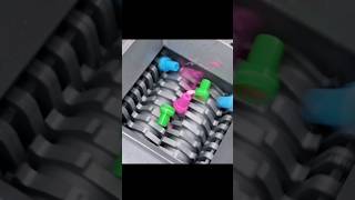 Shredding Everyday Objects Plastic Stamps .