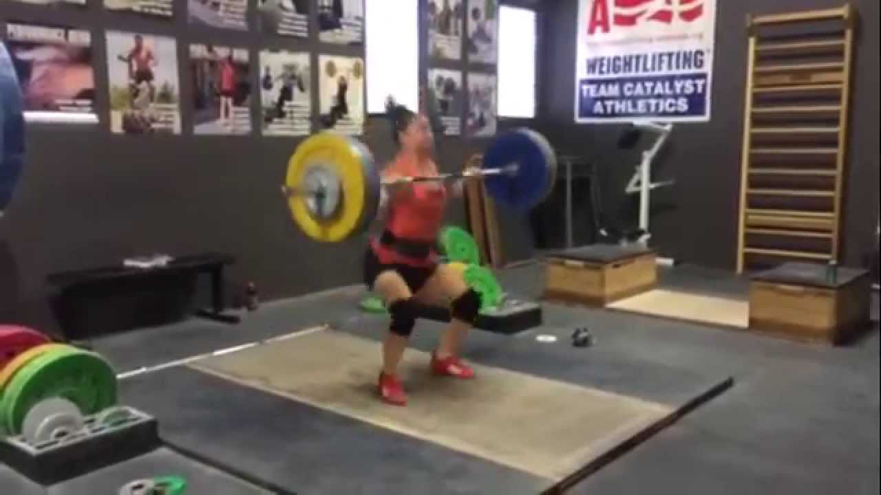 Alyssa Clean Double 95 kg (209 lbs) at 63 kg bodyweight