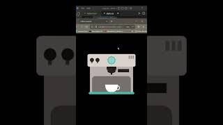 coffee machine in html  and CSS #short