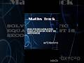 ##solve quadratic equation in just 15 seconds ##