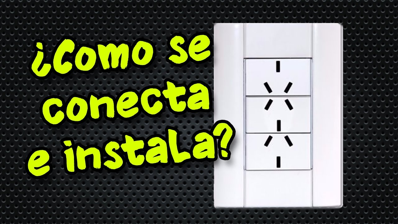 Como conectar e instalar un tomacorriente triple - YouTube