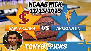Santa Clara vs Arizona St Pick 25 NCAAB Pick Prediction