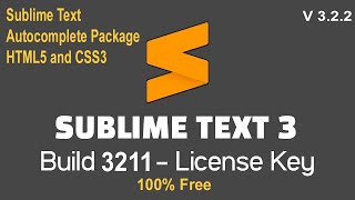 HTML5 and CSS3 Autocomplete Package | HTML and CSS Autocomplete Package for Sublime Text 3 Update
