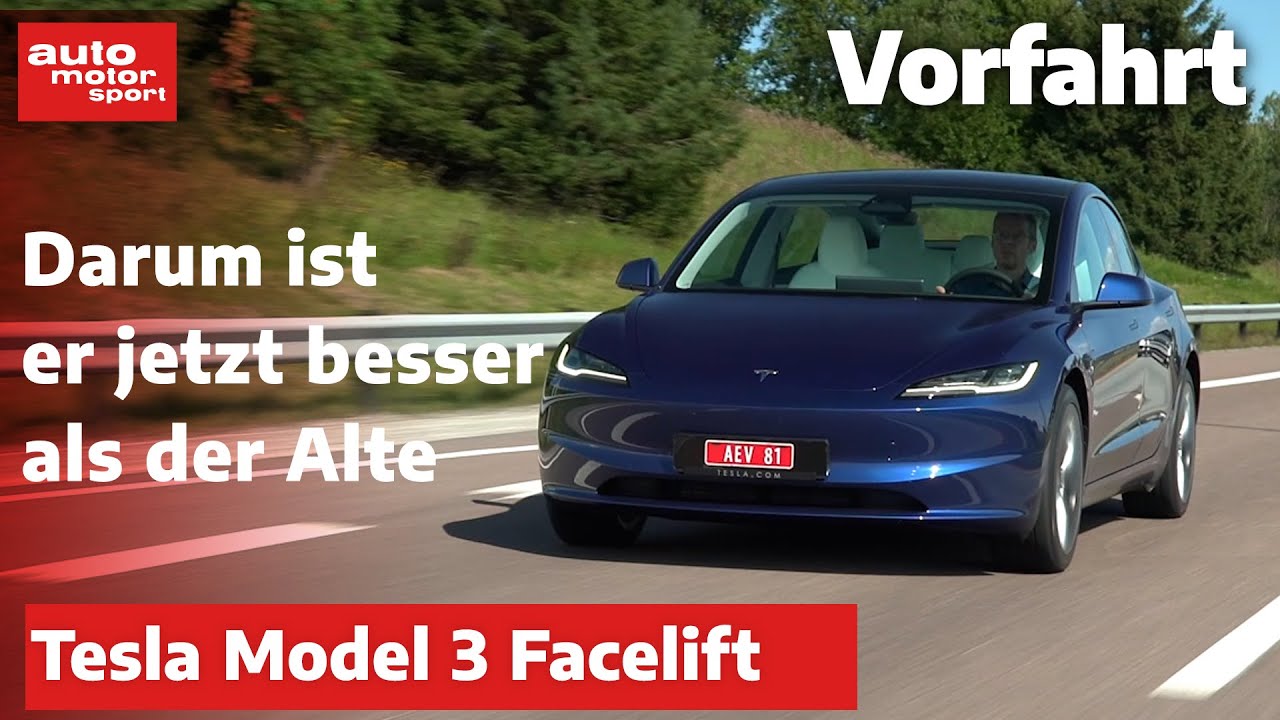 Tesla Model 3 fällt beim TÜV-Report 2024 durch