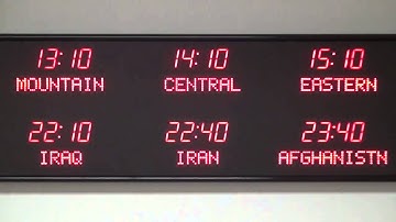 BRG Precision Products 6612C 10 Zone Programmable Time Zone Clock