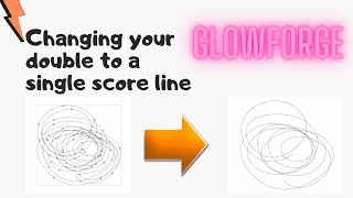 CHANGING DOUBLE LINES TO SINGLE SCORE LINES IN INKSCAPE