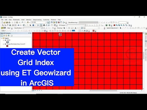 Create Vector Grid Index using ET Geowizard in ArcGIS