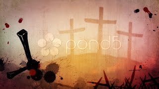 Easter Grunge Motion Background. Stock Footage