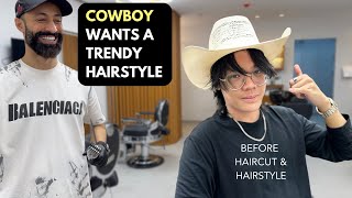 Best Hairstyle For COWBOY: Blending Korean, Two Block, Mullet Haircuts 💯 🎁