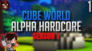 ALPHA BUGS ALREADY?? - Cube World Alpha Hardcore #1 - Season 1