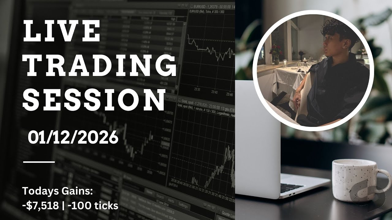 First Red day of the year.. Live Trading Session: 01/012/2026 - YouTube