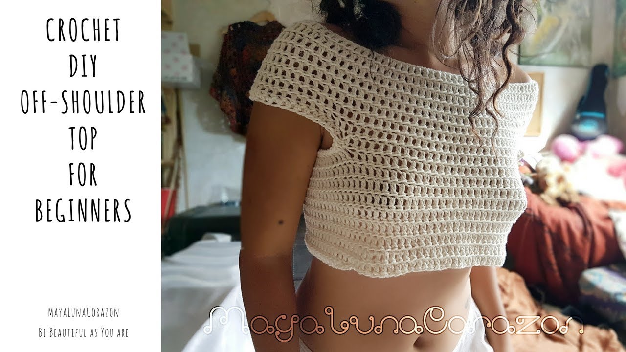 crochet bardot top