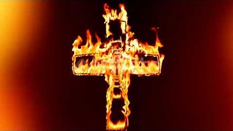 Flying Through Fire Cross Tunnel - Background Loop | Motion Graphics - Envato elements