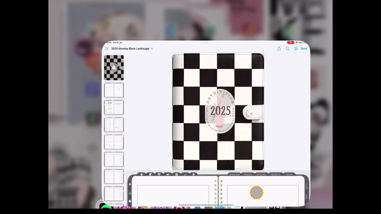 How to download and import Glam Girl Planner into Goodnotes App
