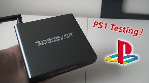 Playstation 1 Testing on the G6 Retro Goldensky Game Box 3D !