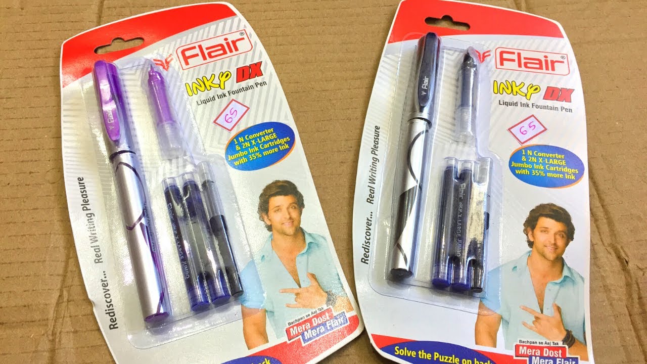 Unboxing and Review of Flair Inky Dx Fountain Pen YouTube