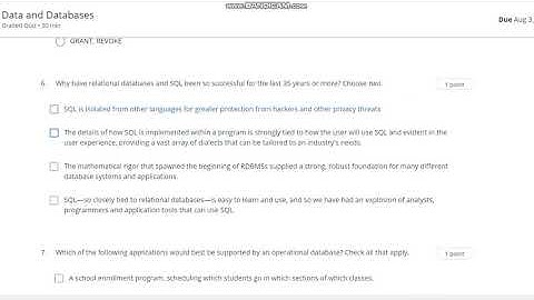 Coursera SQL Specialisation | Foundations for Big Data Analysis with SQL| Week 1| Data and Databases