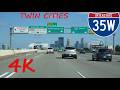 ⁴ᴷ Interstate 35W (Twin Cities, MN) northbound [4K VIDEO]