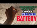 How To Change A Smoke Detector Battery | 9Volt | Tieesha Essex