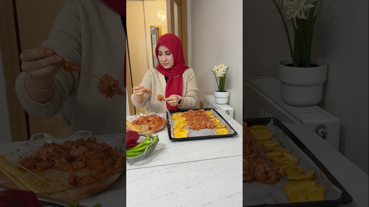 “Fırında Tavuk Şiş” 🐔😋 yapıyorum. Tarif açıklamada yazıyor. 👍 #tavukşiş #chickenrecipe “Fırında Tavuk Şiş” 🐔😋 yapıyorum. Tarif açıklamada yazıyor. 👍 #tavukşiş #chickenrecipe