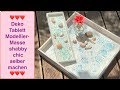 Tutorial Deko Tablett Shabby Chic, Modelliermasse , Materialien aus Action Haul, DIY Inspiration