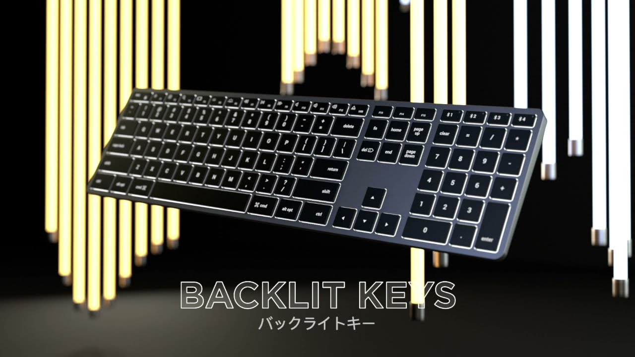 Satechi スリム X3 テンキー付き Bluetooth バックライトキーボード 4 