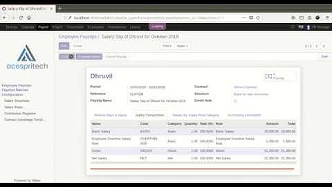 Odoo HR Overtime (V11)