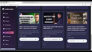 A website for podcasts made with PHP,JS,HTML and CSS
