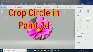 How to crop image in circle using Paint 3d ( Easy Version ) screenshot 4