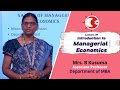 Lecture 01| Introduction to Managerial Economics | Engineering Economics &amp; Financial Management |