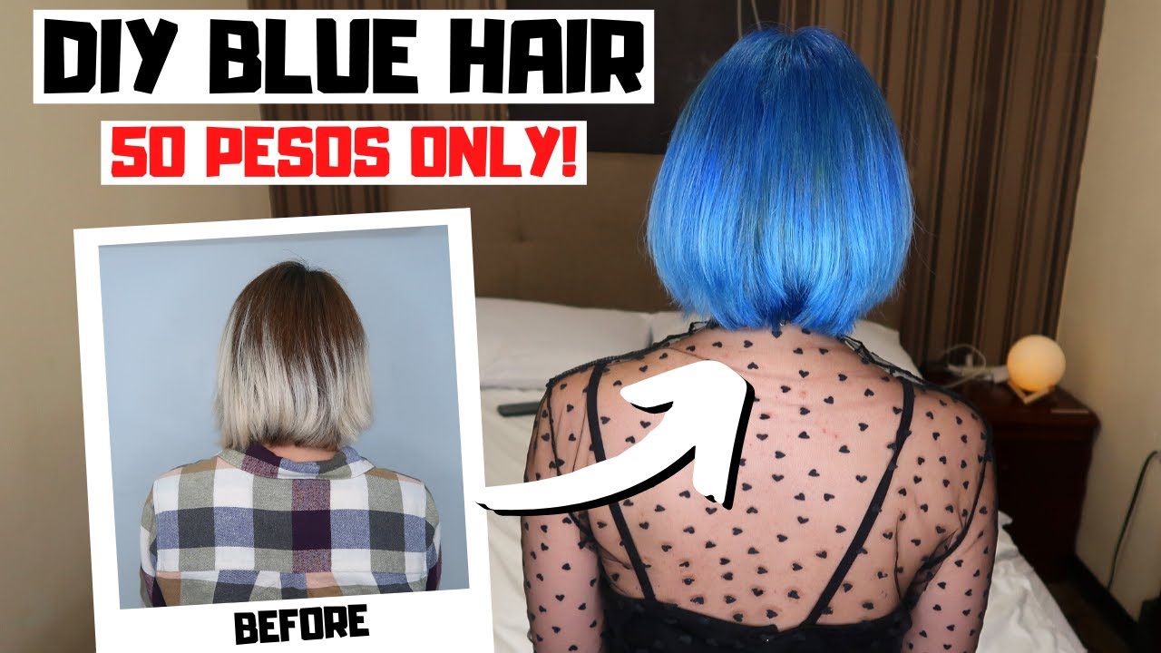 CHEAP DIY BLUE HAIR AT HOME MERRY SUN CELLOWAX BLUE Lolly Isabel