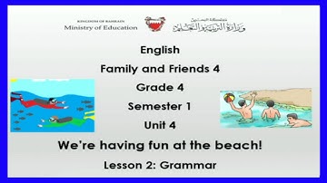 انجليزي للصف الرابع الإبتدائي English -Grade 4 - Unit 4- Lesson 2