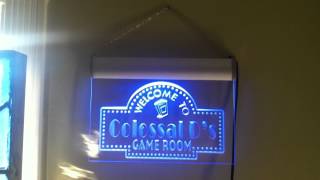 My Welcome To Colossal Ds Game Room Sign