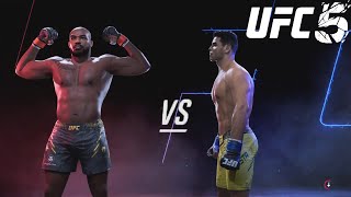 Jon Jones vs Paulo Costa - CPU vs CPU - UFC 5