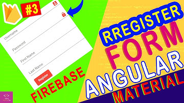 Angular Material Register Form With Firebase | Integrate Firebase into Angular | Technical Tips [#3]