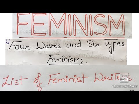 Feminism | Waves of Feminism | Types of Feminism | Net/Set English Literature | Feminist Writers