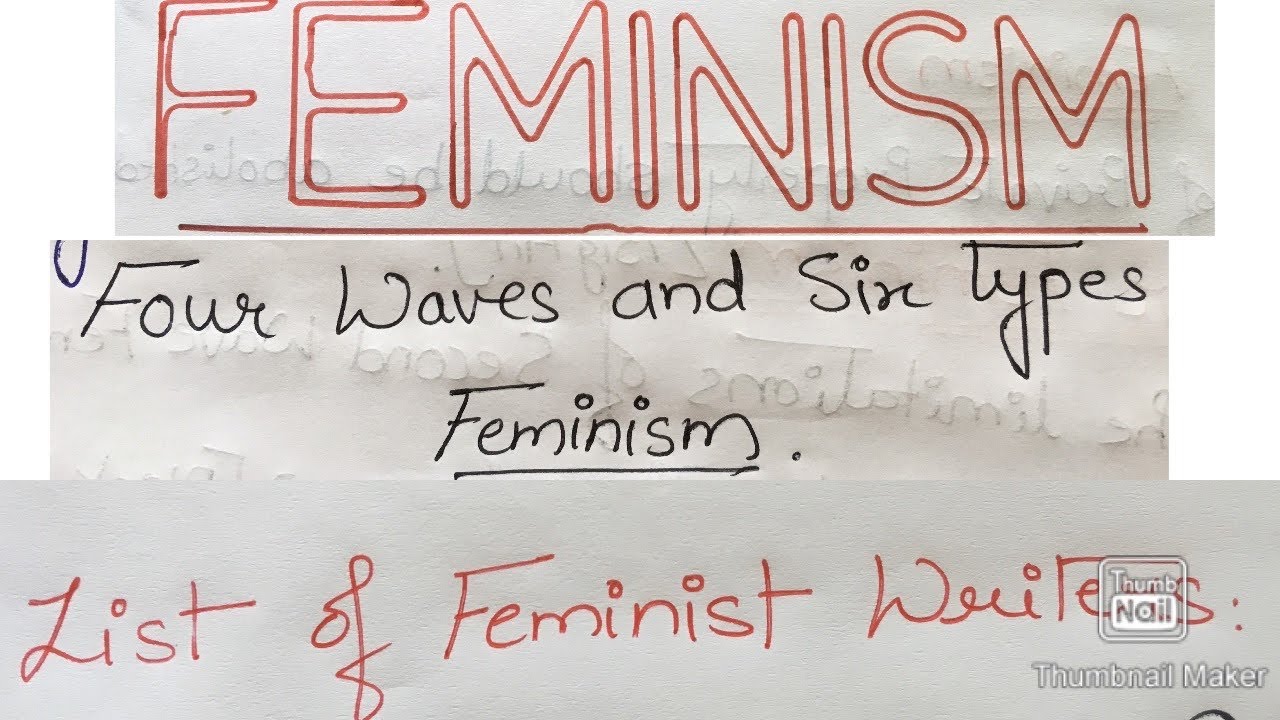 Feminism Waves Of Feminism Types Of Feminism Net Set English 