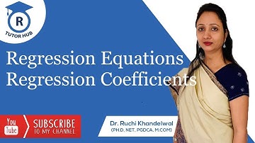 Regression Analysis | Equations and Coefficients | Dr. Ruchi Khandelwal