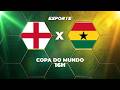 INGLATERRA X GANA AO VIVO | COMENTÁRIOS E ESTATÍSTICAS SEM NARRAÇÃO - 23/06/2026