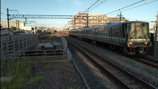 JR総持寺駅 新快速、快速通過集
