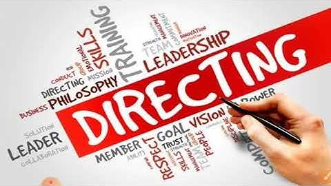 Directing part2#Elements of directing (part1)