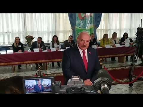 Лукашенко отвечает журналистам в день выборов. Полное видео!