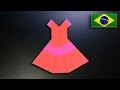 Origami: Vestido - Instruções em Português BR