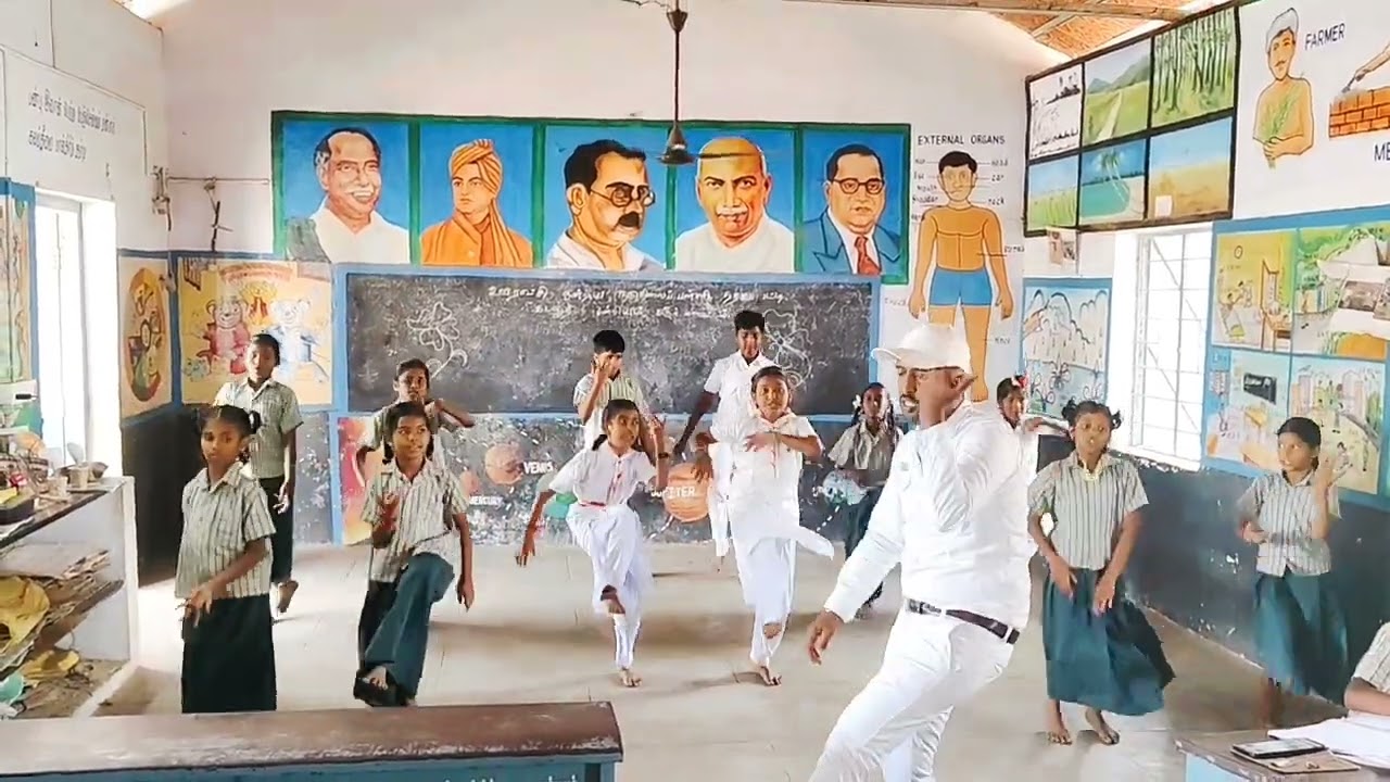 Annual day,2026📸    A Trending Captain song dance practice in the classroom 💥 5th STD 💥   