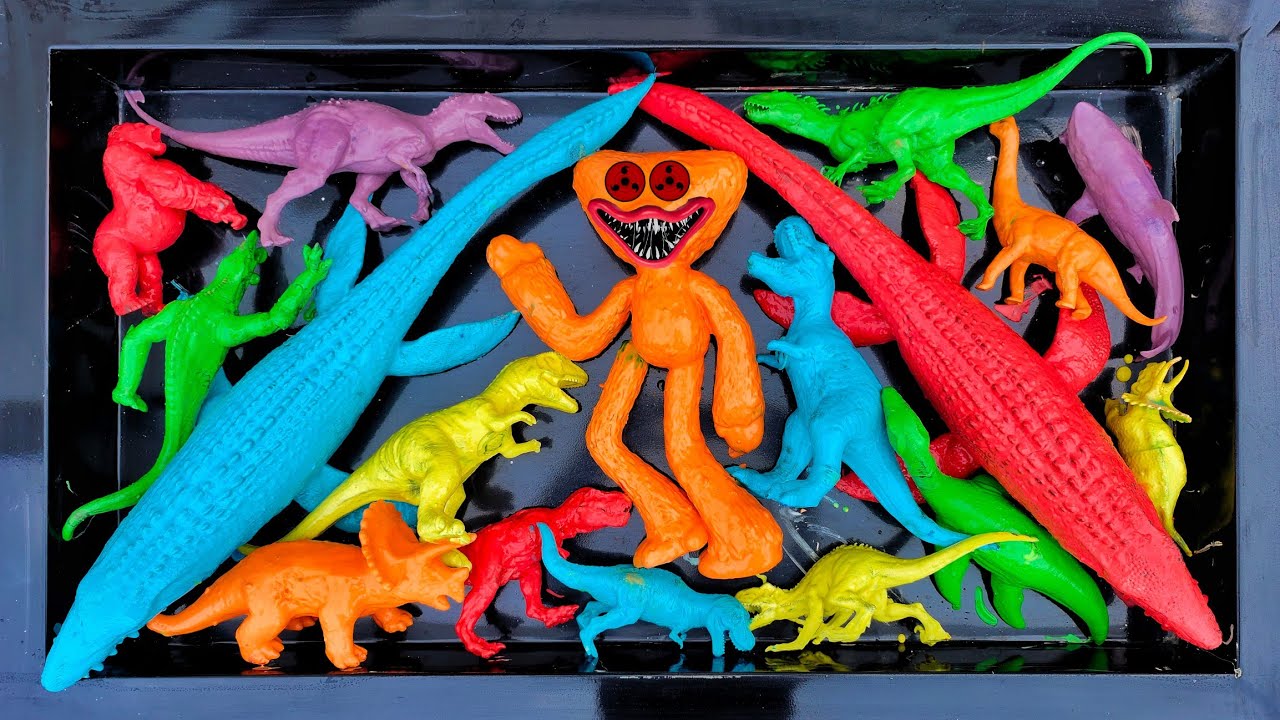 Dinosaurus Jurassic World Dominion:Huggy Wuggy, Mosasaurus, T-Rex, Kingkong, Brontosaurus, Dinosaurs